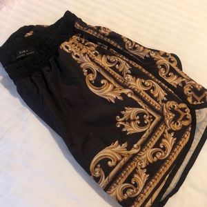 Silk “Versace” inspired Zara shorts